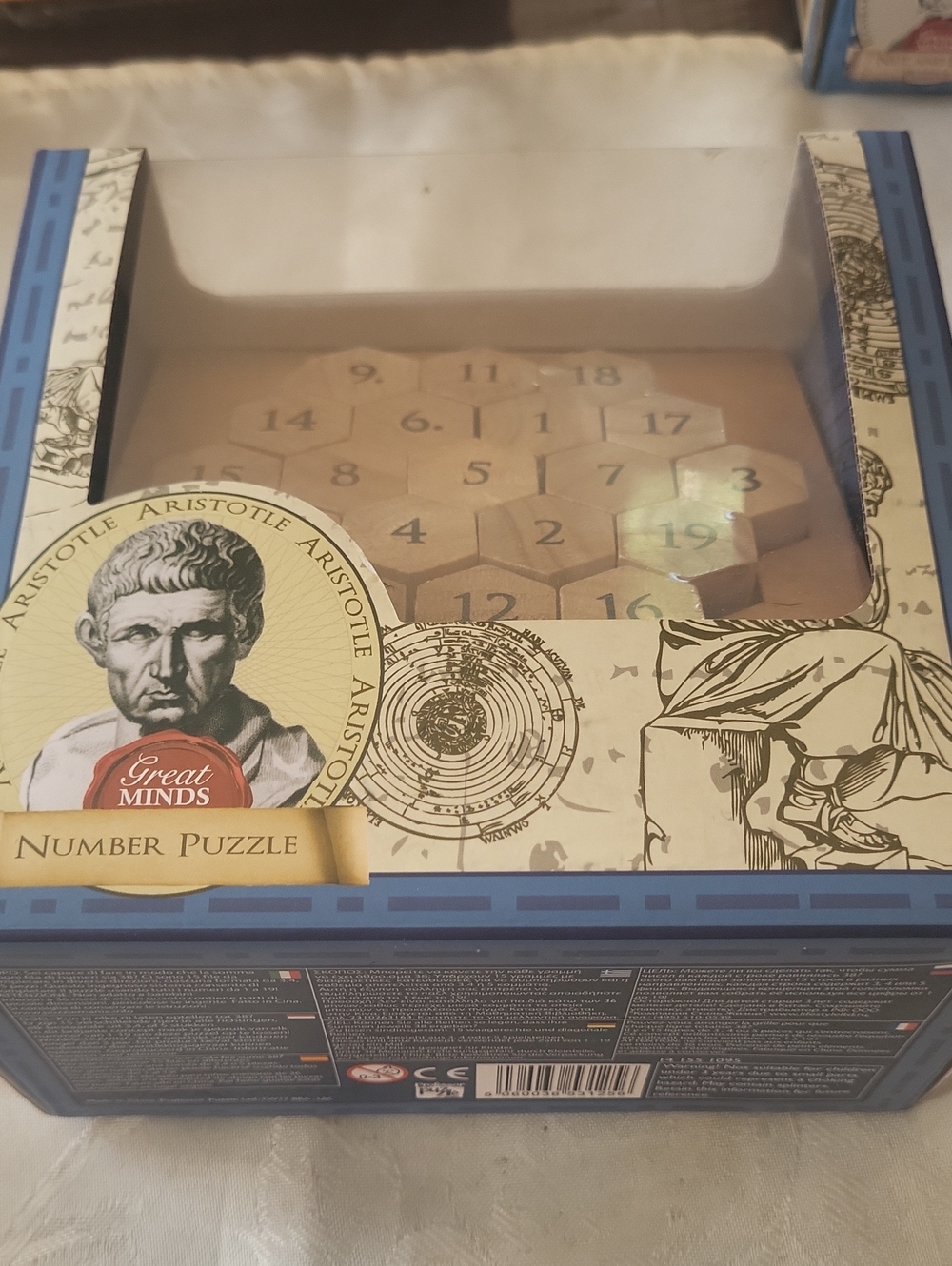 great minds Aristotle Number Puzzle - Natural Wood